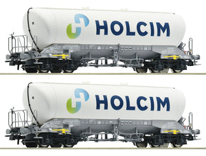 Roco H0 Güterwagen Silowagen 2-tlg. Set Holcim, 6600051 neu OVP