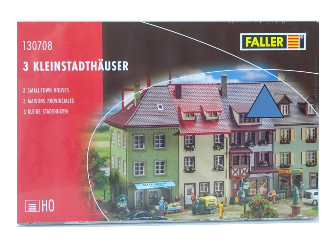 Faller H0 130708, 3 Kleinstadthäuser, neu, OVP