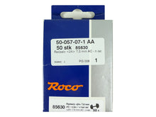 Laden Sie das Bild in den Galerie-Viewer, Roco H0 Ersatzteil Wechselstrom Radsatz 7,5 mm (24 mm), 50 Stück 40184 85630 neu OVP
