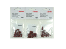 Laden Sie das Bild in den Galerie-Viewer, Modellbahn Stecker Set 30 Stück braun, Märklin 71411 neu, OVP
