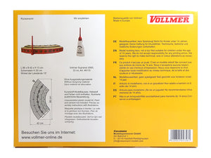 Vollmer H0 Bausatz Ringlokschuppen mit Türschließvorrichtung sechsständig 45758 OVP