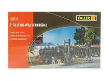 Laden Sie das Bild in den Galerie-Viewer, Modellbahn Dampflok Gelenk Wasserkräne 2 Stück, Faller H0 120137 neu OVP
