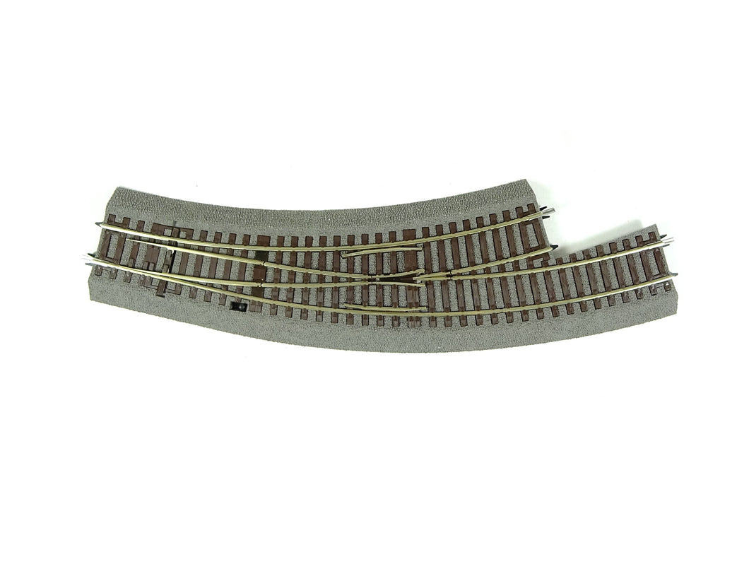ROCO LINE Bogenweiche links BWl3/4 Handantrieb mit Bettung, Roco H0 42572 neu OVP