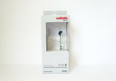 Modellbahn Lichtvorsignal mit Zusatzlicht, digital, mfx, DCC, Märklin H0 76481 neu, OVP