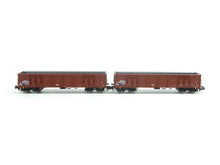 Laden Sie das Bild in den Galerie-Viewer, Güterwagen Set offene Güterwagen DR 2 tlg., Fleischmann N 830253 neu OVP
