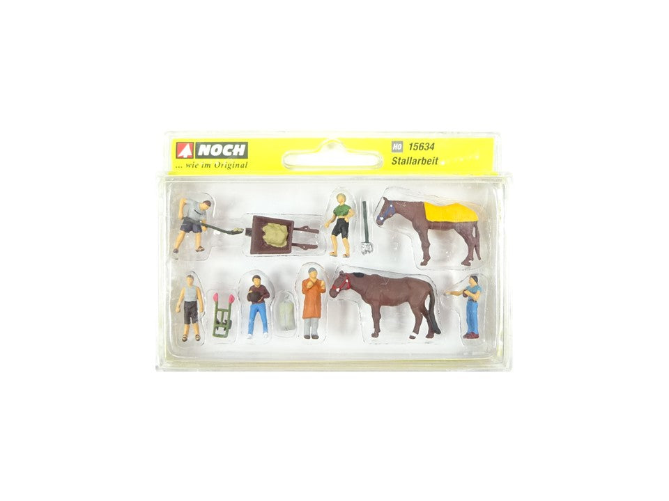 Modellbau Figuren Stallarbeit, Noch H0 15634 neu, OVP