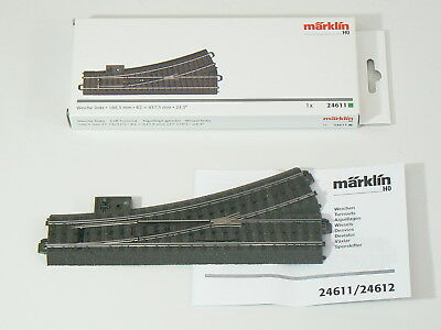 C–Gleis Weiche links , Märklin H0 24611, neu, OVP