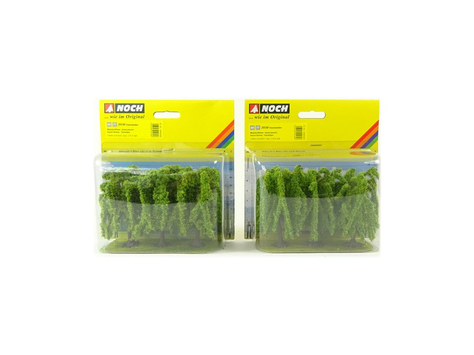 Noch H0 25130 - Doppelpack- Trauerweiden, 6 Stck, 8 cm hoch, neu, OVP