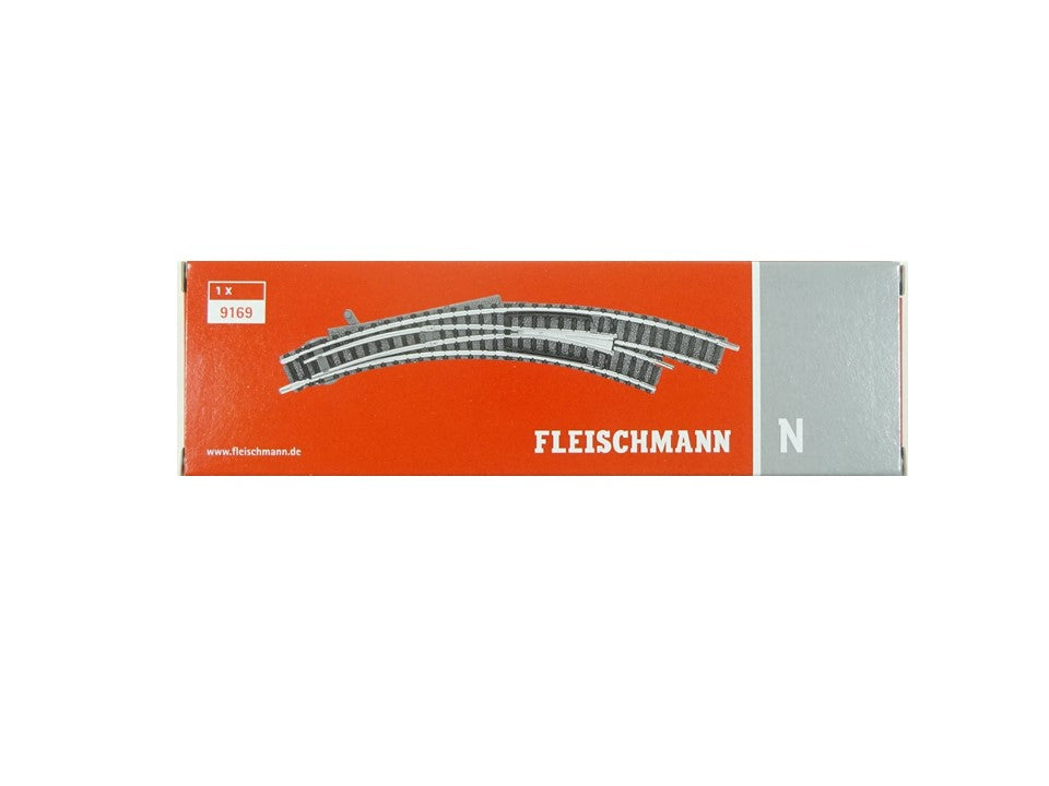 Fleischmann N 9169, Bogenweiche rechts, neu, OVP