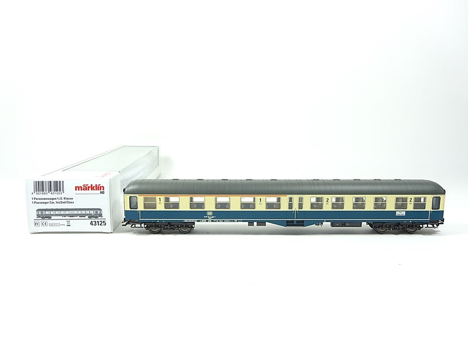 Personenwagen Mitteleinstiegswagen beleuchtet 1./2. Kl, Märklin H0 43125 neu, OVP
