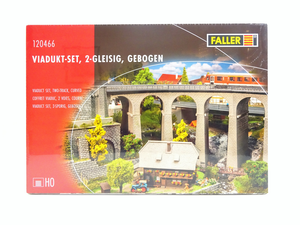 Bausatz Viadukt Set, 2-gleisig gebogen, Faller H0 120466 neu