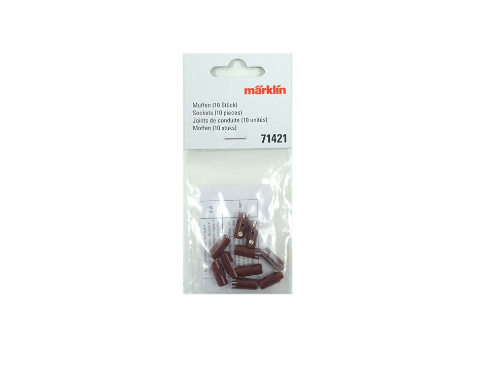 Märklin 71421, 10 Muffen braun, neu, OVP