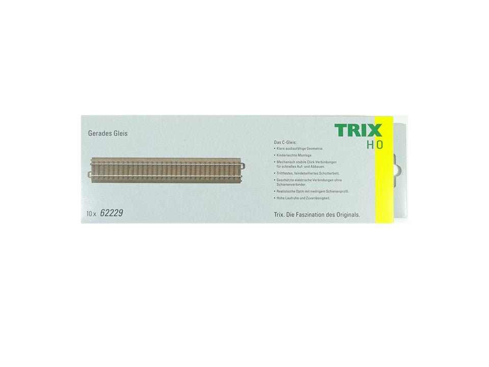 C Gleis Gleise gerade, 10 x Trix H0 62229 neu, OVP