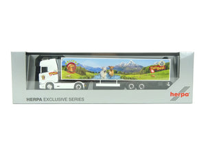Scania CS 20 Kühlkoffer-Sattelzug "Delipet AG / Lastwagen Lady Sina", Herpa H0 950848 neu OVP
