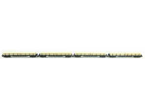 Fleischmann N aus 931886, 4 Rungenwagen mit Holzbeladung, DB, neu
