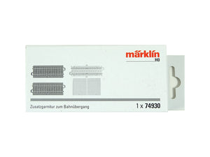 C Gleis Bahnübergang Zusatzgarnitur zu 74923 / 74924, Märklin H0 74930 neu, OVP