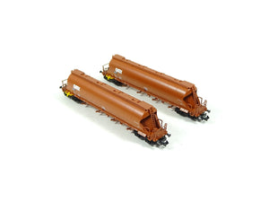 Güterwagen Staubsilowagen, GATX 2-tlg., Fleischmann N 849008 neu OVP
