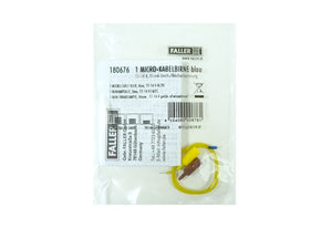 Faller H0 180676, 5 x Micro-Kabelbirne blau, neu, OVP