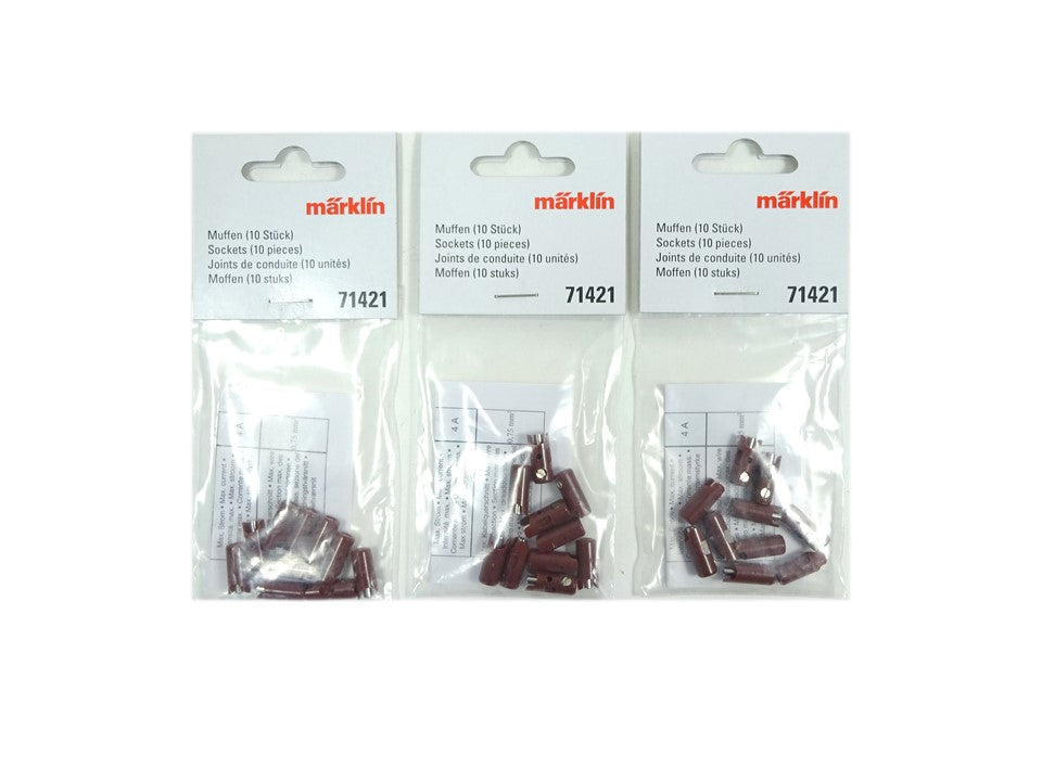 Modelleisenbahn Modellbahn Muffen braun, 30 Stück, Märklin 71421 neu, OVP
