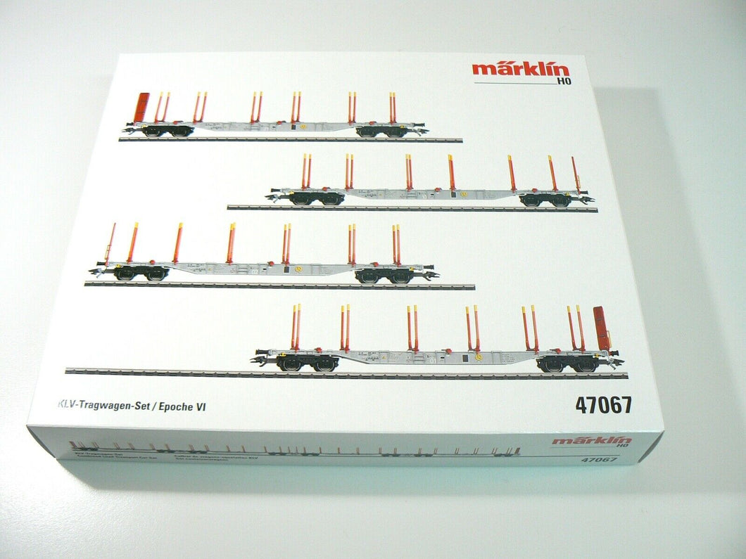 Tragwagen Set KLV, AAE Cargo, Märklin H0 47067 neu, OVP