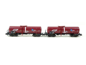 Güterwagen Kesselwagen Set, KVG/DEC, Fleischmann N 825814 neu