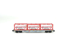 Laden Sie das Bild in den Galerie-Viewer, Minitrix 15537, Containertragwagen Bauart Sgns, AAE, neu, OVP
