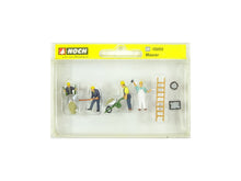 Laden Sie das Bild in den Galerie-Viewer, Modellbahn Figuren Maurer, 4 Figuren u. Zubehör, Noch H0 15055 neu, OVP

