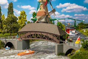 Modellbau Bausatz Alte Holzbrücke, Faller H0 191774 neu