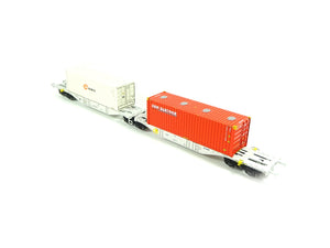 Güterwagen Containertragwagen Typ Sggmrss AAE 'BB Logistic', ACME H0 40389 neu OVP