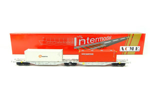 Güterwagen Containertragwagen Typ Sggmrss AAE 'BB Logistic', ACME H0 40389 neu OVP