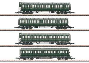 Personenwagen-Set Reisezug Abteilwagen DB 4-teilig, Märklin Z 87565 neu OVP