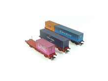 Laden Sie das Bild in den Galerie-Viewer, Güterwagen Containerwagen-Set Lgs 580 DB mhi, Märklin H0 47580, neu
