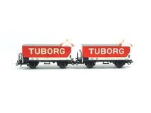 Laden Sie das Bild in den Galerie-Viewer, Güterwagen Bierwagen-Set Typ ZB DSB, Märklin H0 48777, neu
