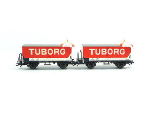 Güterwagen Bierwagen-Set Typ ZB DSB, Märklin H0 48777, neu
