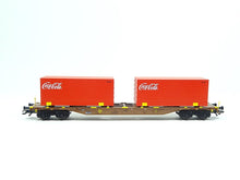 Laden Sie das Bild in den Galerie-Viewer, Containertragwagen Coca-Cola® Sgns, AAE, Märklin H0 47434 neu
