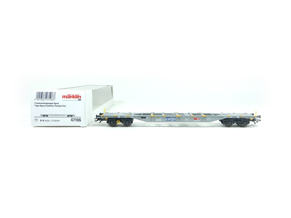 Containertragwagen SBB Cargo,  Märklin H0 47106 neu, OVP