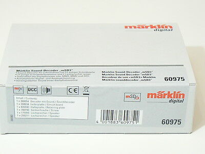 Sound Decoder mSD3 (Dampflok), MTC/21pol (mfx/DCC/MM), Märklin H0 60975 neu