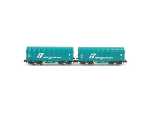 Güterwagen Schiebeplanenwagen Set FS 2-tlg., Fleischmann N 837928 neu, OVP