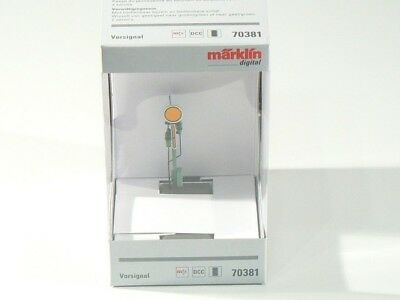Vorsignal mfx DCC m. stellbarer Scheibe u. Zusatzflügel, Märklin H0 70381 neu