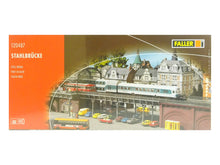 Laden Sie das Bild in den Galerie-Viewer, Modellbau Brücke Stahlbrücke, Faller H0 120487 neu OVP
