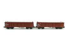 Laden Sie das Bild in den Galerie-Viewer, 2er Set Offene Güterwagen Eaos DB AG VI mit Holzladung,Piko H0 58235 neu OVP
