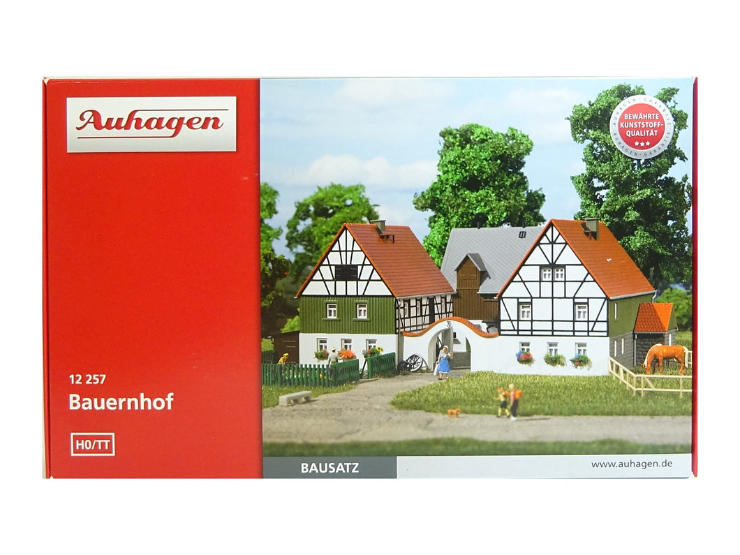 Modellbahn Bausatz Bauernhof, Auhagen 12257 H0/TT, neu, OVP