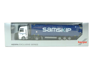 Herpa H0 Modellauto MAN TGX XXL Container-Sattelzug Samskip 065894 OVP