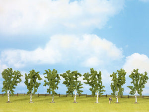 Modellbau Bäume Birken 7 Stück, ca. 10 cm hoch, Noch 25096 Spur H0/TT/N/Z, neu, OVP