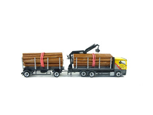 Herpa H0 311489, MAN TGX XL Euro6c Holztransporterhängerzug "Mengel Holztransporte", neu, OVP