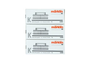 K Gleis Schaltgleis gerade, 90 mm, 3 x Märklin H0 2299 neu, OVP