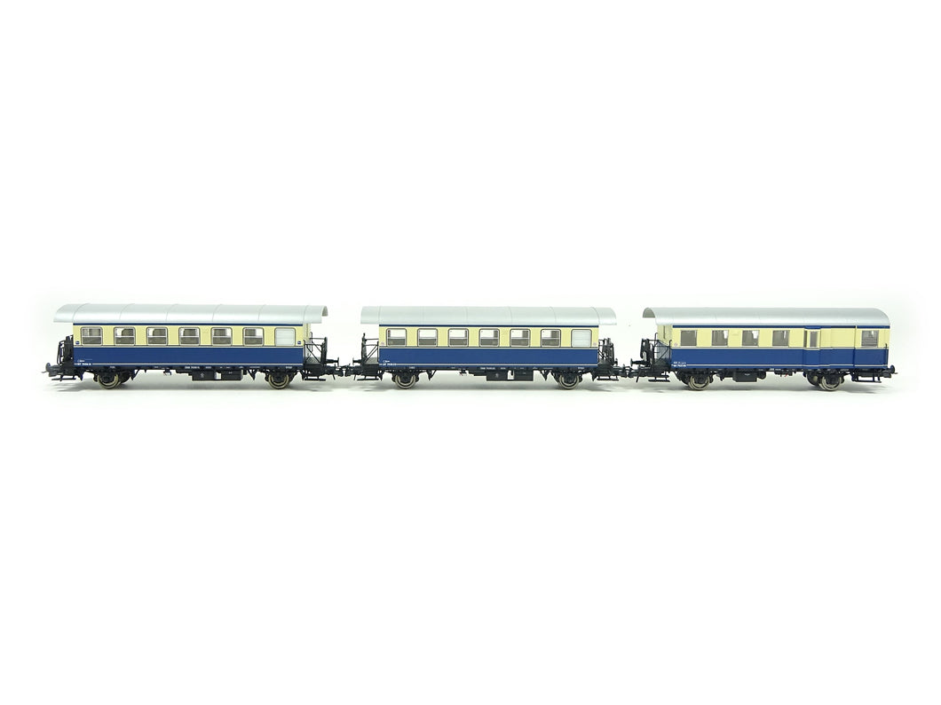 Personenwagen 3-tlg. Set: Spantenwagen ÖBB, Roco H0 74192 neu OVP