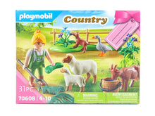 Laden Sie das Bild in den Galerie-Viewer, Geschenkset Bäuerin mit Weidetieren, Playmobil 70608 neu OVP
