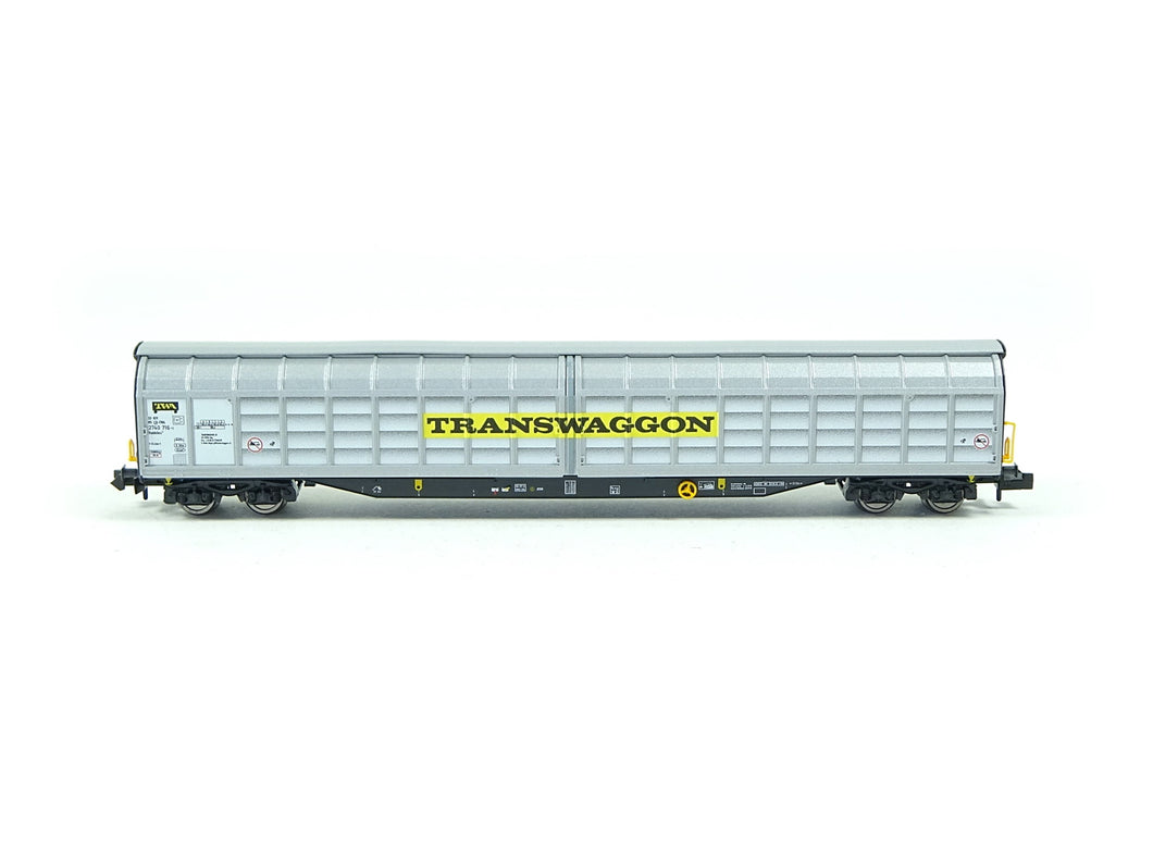Güterwagen Großraum Schiebewandwagen, Transwaggon, Fleischmann N 838309 neu OVP
