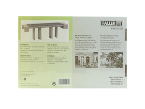 Bausatz Modellbau Brücke Beton Faller N 222571 neu